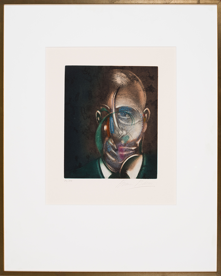Untitled (Portrait of Michel Leiris, from Requiem pour la Fin des Temps) par Francis Bacon