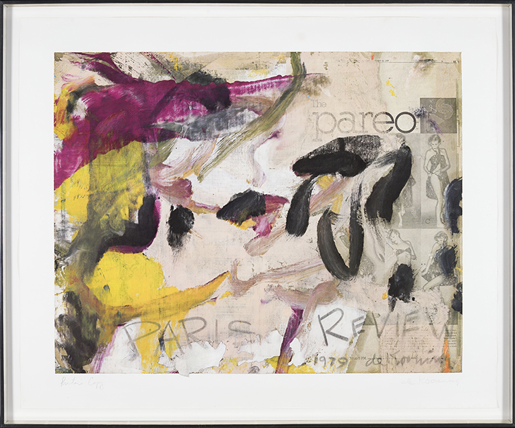 Paris Review by Willem De Kooning