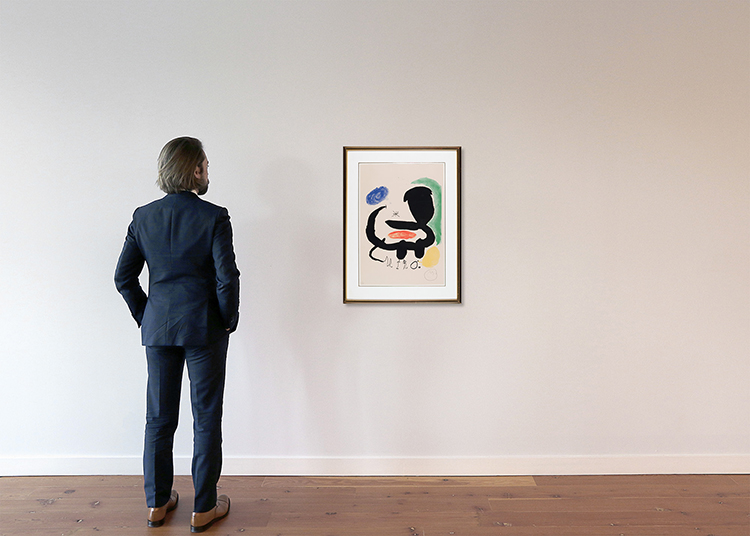 Poster for the exhibition "Miró" at Sala Pelaires, Palma de Majorca by Joan Miró