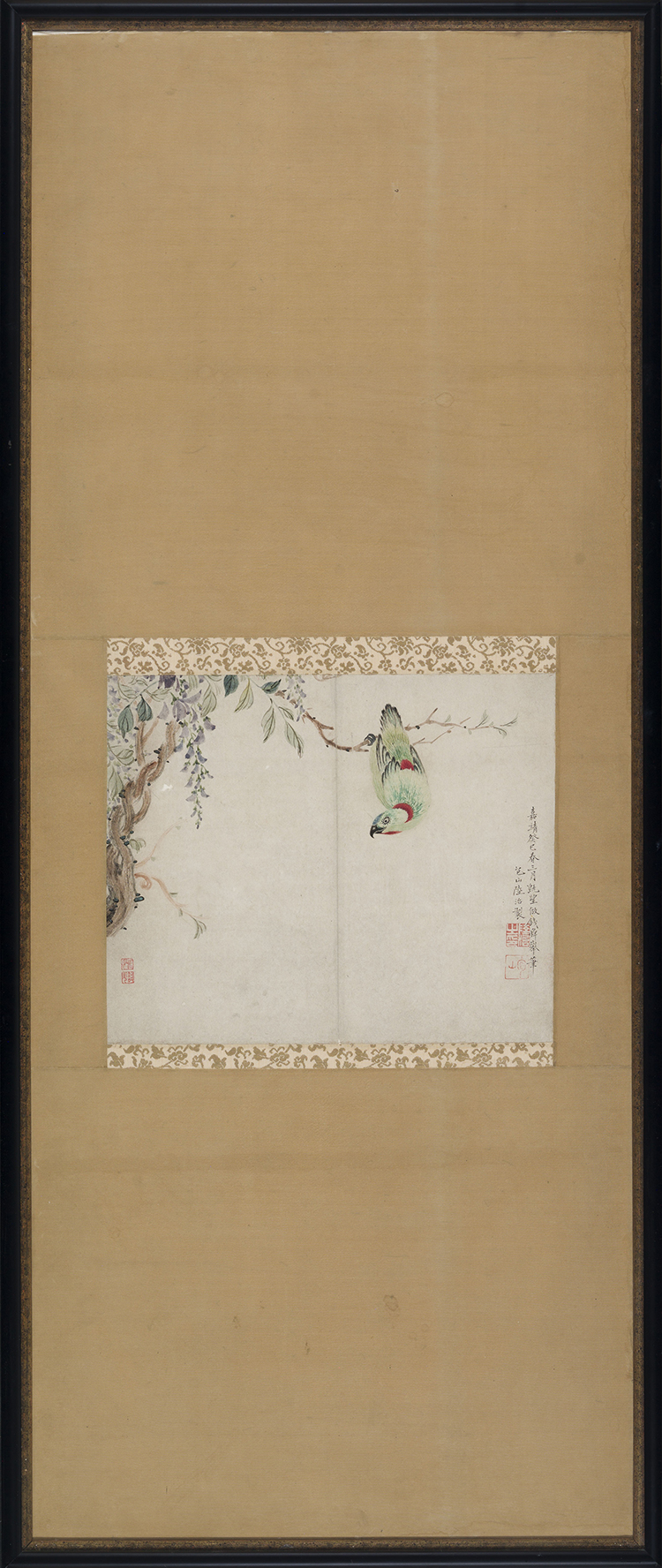 Pine and Parrot by Attributed to Lu Zhi