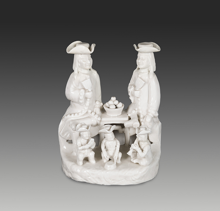 A Chinese Export Blanc-de-Chine Figural Group, 18th Century by  Chinese Art