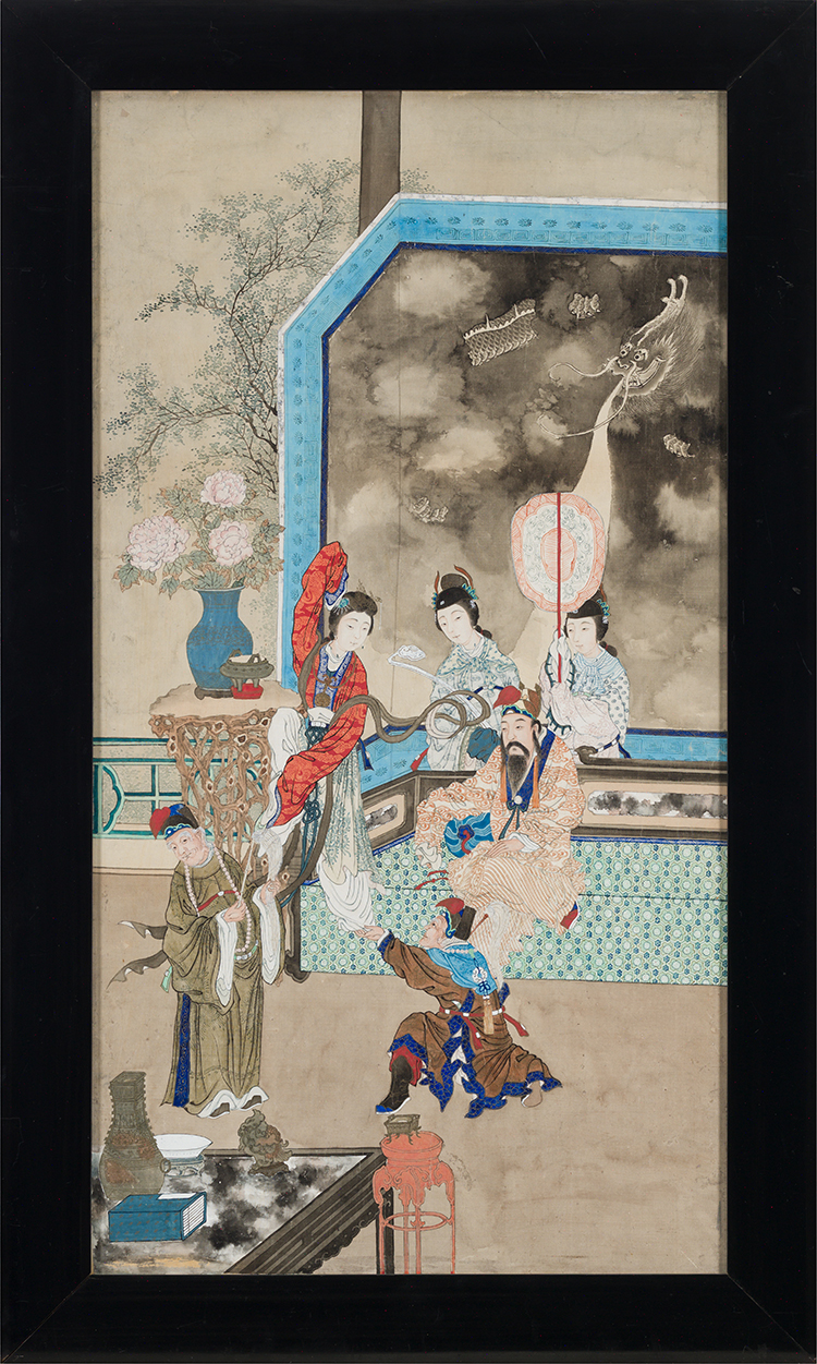 Palace Scene, 19th Century by  Chinese School