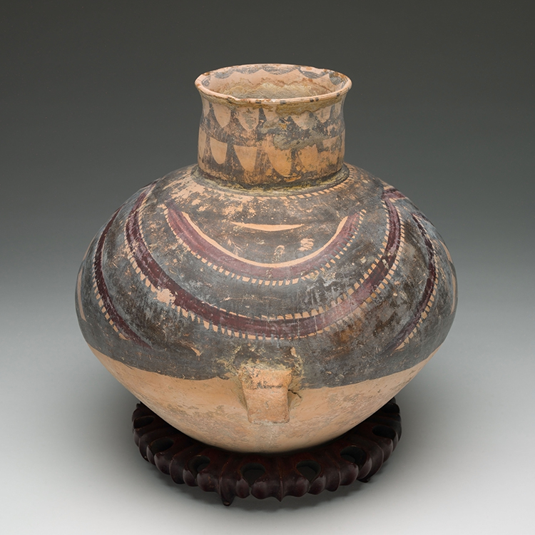 Chinese Earthenware Painted Jar, Majiayao Culture, Neolithic Period (3300-2000 BC) by  Chinese Art