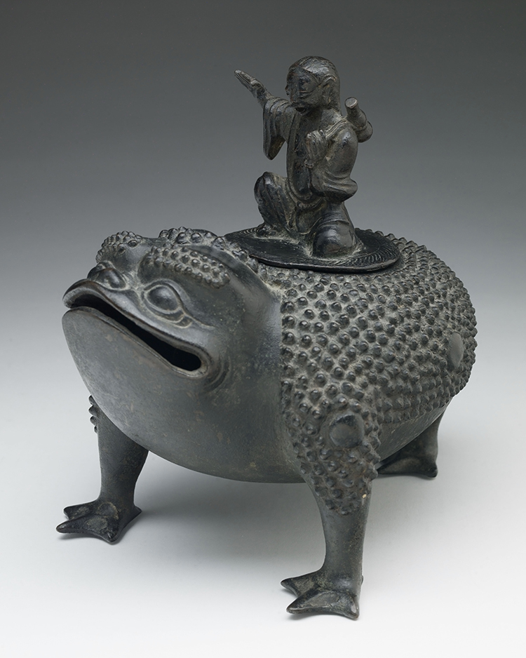 Chinese Bronze Censer of Liu Hai and a Three-Legged Toad, Ming Dynasty, 16th/17th Century by  Chinese Art
