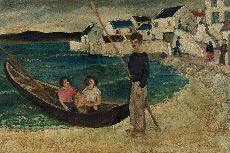 The Currach by Gerard Dillon