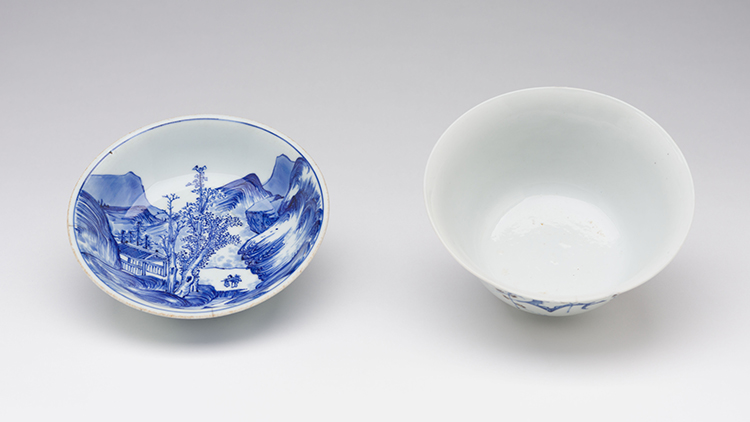 Two Chinese Blue and White Bowls, 16th/17th Century by  Chinese Art