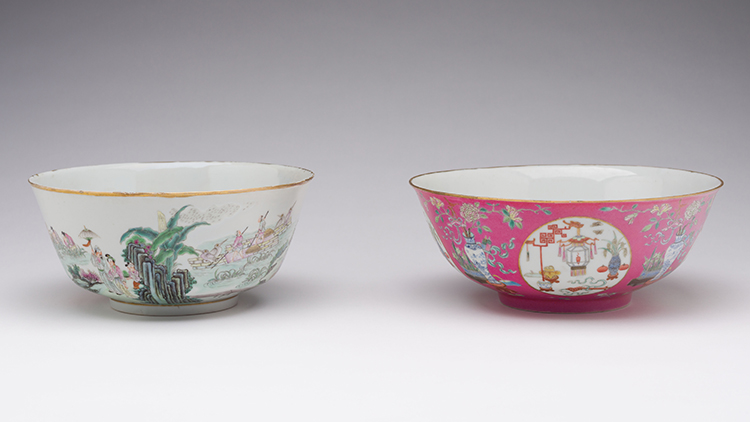 Two Large Chinese Famille Rose Bowls, Republican Period, Early 20th Century by  Chinese Art