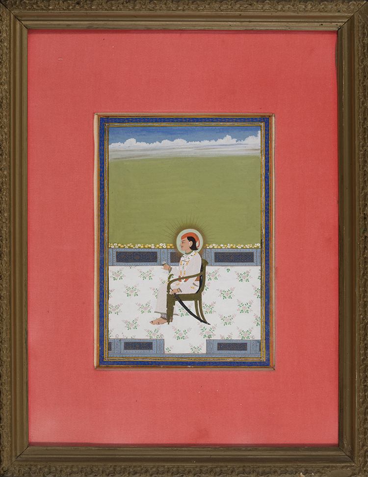 A Pahari (Possibly Kangra) Painting of a Prince, 18th/19th Century par Indian Art