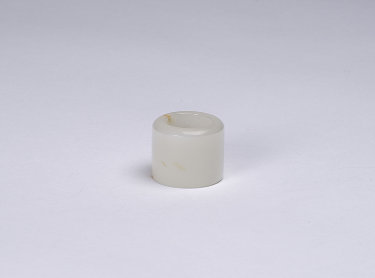 A Chinese White Jade Archer’s Ring, 19th Century by  Chinese Art