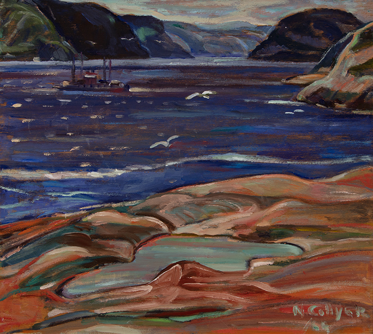Ferry, Saguenay River par Nora Frances Elizabeth Collyer