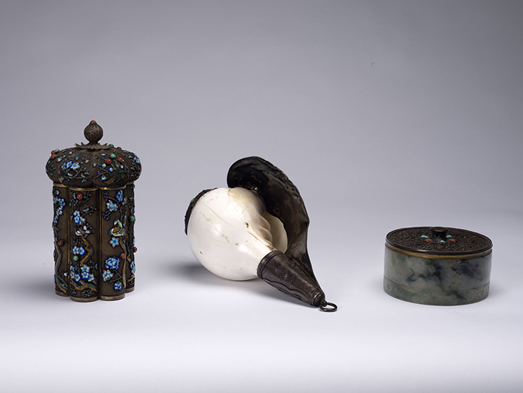 Three Asian Silver and Mounted Silver Objects, 19th/20th Century by  Chinese Art