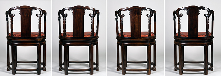 Set of Four Chinese Export-Style Armchairs, Qing Dynasty by  Chinese Art