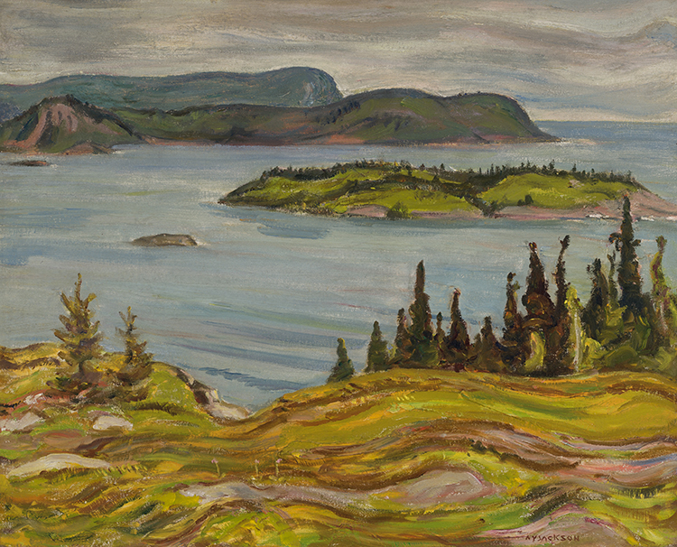 Entrance to Pukaskwa Bay, Algoma par Alexander Young (A.Y.) Jackson