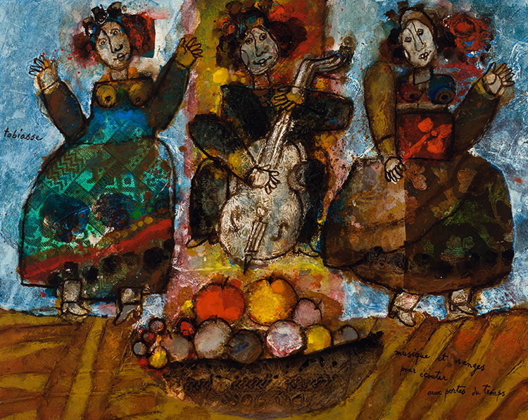 Musique et oranges pour écouter aux portes du temps by Theo Tobiasse