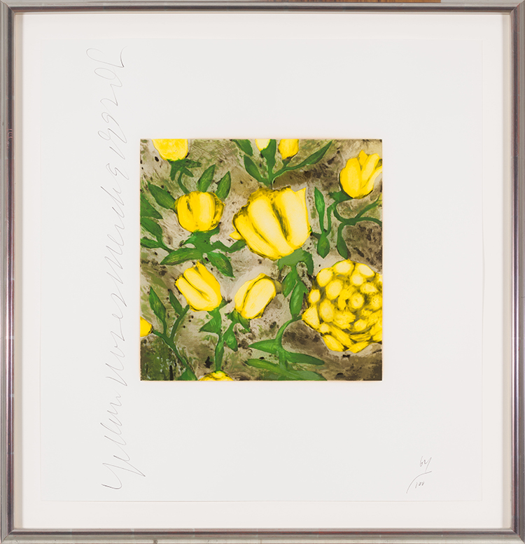 Yellow Roses par Donald Sultan