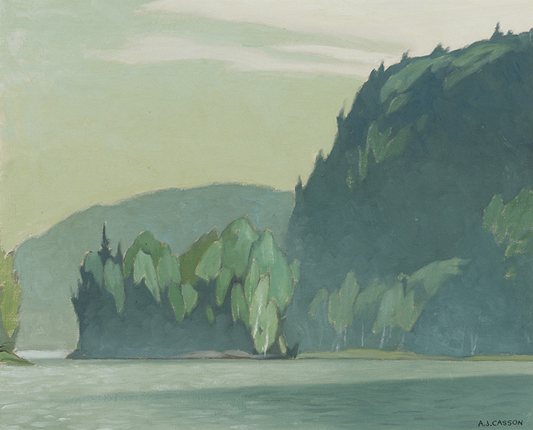 Blue Morning, Oxtongue Lake par Alfred Joseph (A.J.) Casson