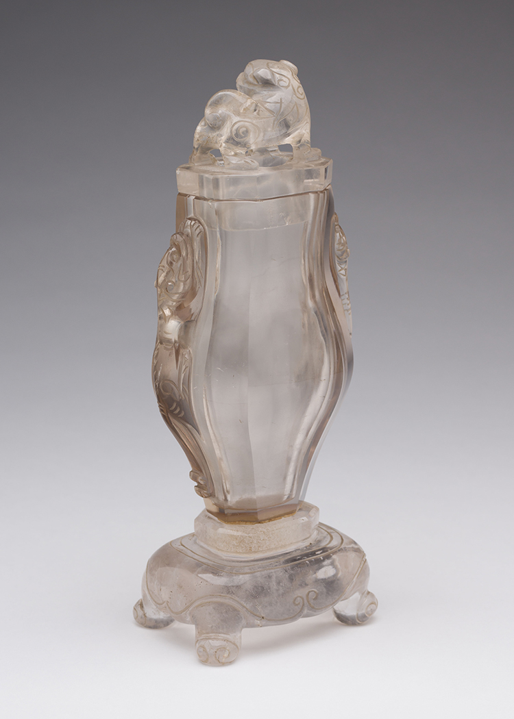 A Chinese Rock Crystal Vase and Cover, 19th Century par Chinese Artist