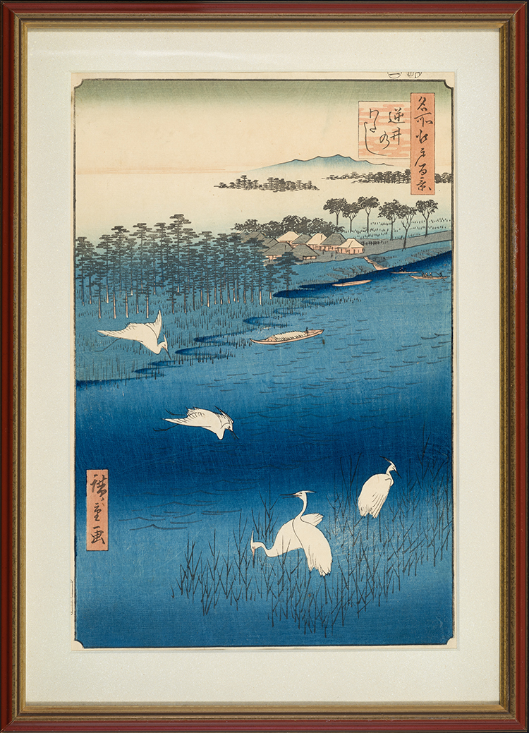 Sakasai Ferry (White Herons) par Utagawa Hiroshige