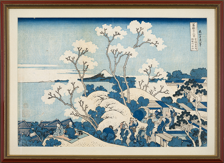 Fuji from Gotenyama at Shinagawa on the Tokaido by Katsushika Hokusai