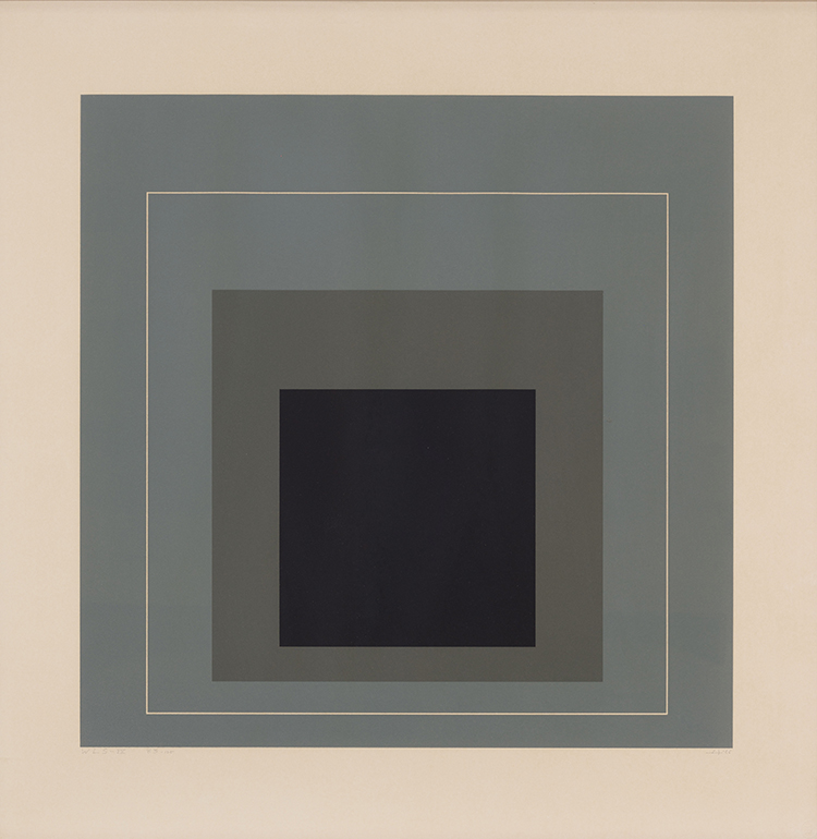 WLS IX, from White Line Squares (Series II) par Josef Albers
