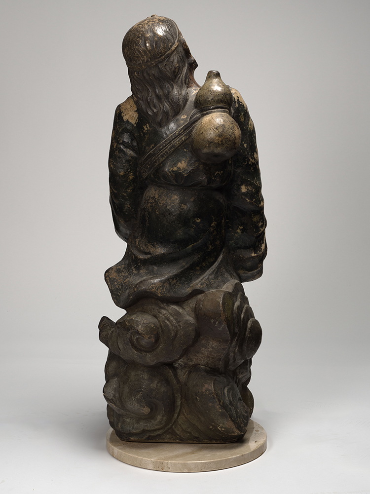 A Large Polychromed Stone Figure of Li Tieguai, 19th Century by  Chinese Art