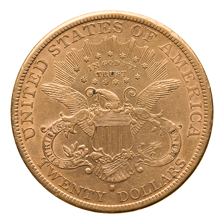 Gold $20 Double Eagle “Liberty Head”, 1882 S - San Francisco Mint par  USA