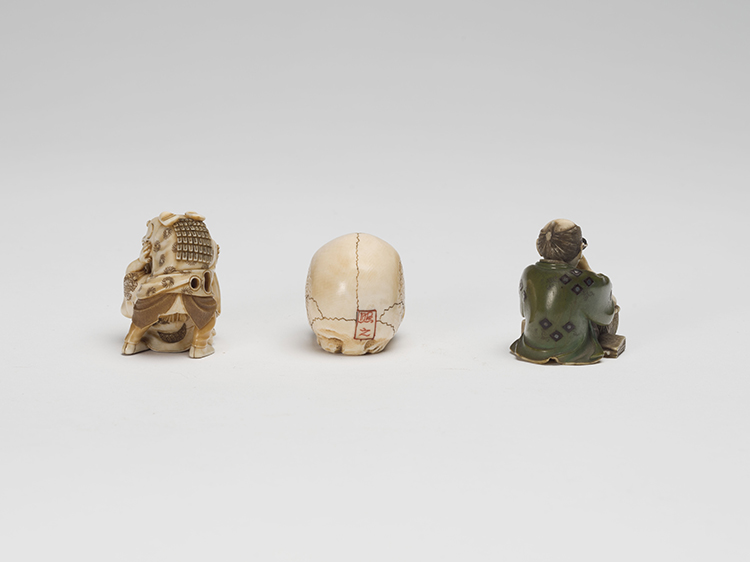 Three Japanese Ivory Carved Netsuke, First Half 20th Century by  Japanese Art