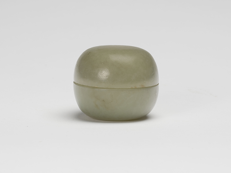 A Chinese Pale Celadon Carved Jade Box and Cover, Qing Dynasty by  Chinese Art