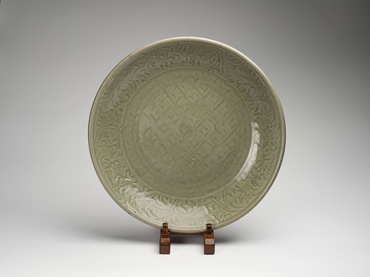 A Large Chinese Longquan Celadon Glazed Charger, Ming Dynasty, 15th Century by  Chinese Art