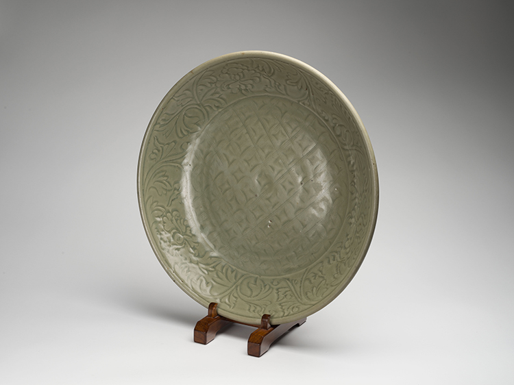 A Large Chinese Longquan Celadon Glazed Charger, Ming Dynasty, 15th Century by  Chinese Art