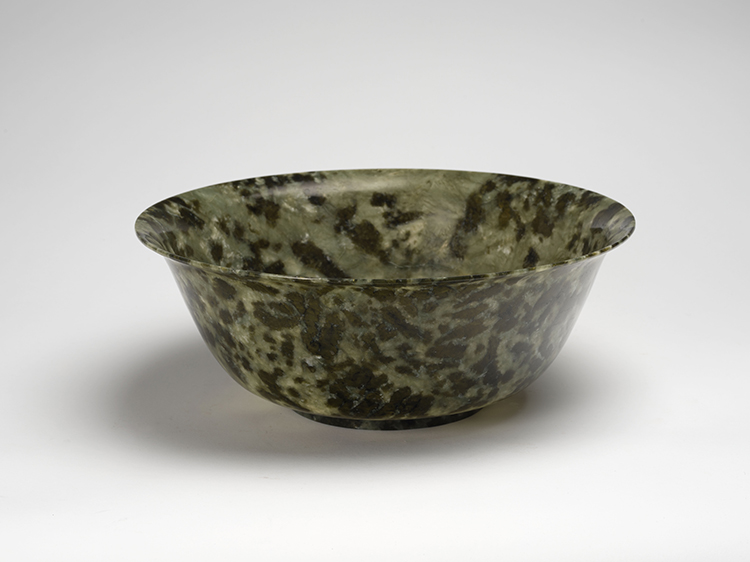 A Very Large Chinese Spinach Green Jade Bowl, circa 1960s by  Chinese Art