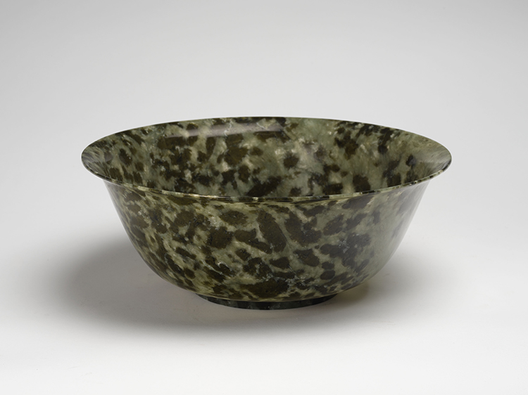 A Very Large Chinese Spinach Green Jade Bowl, circa 1960s by  Chinese Art