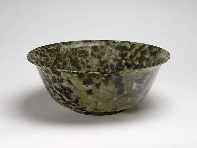 A Very Large Chinese Spinach Green Jade Bowl, circa 1960s by  Chinese Art