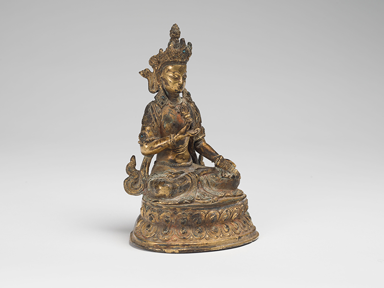 A Sino-Tibetan Gilt Bronze Seated Figure of Vajrasattva, 17th/18th Century by  Chinese Art