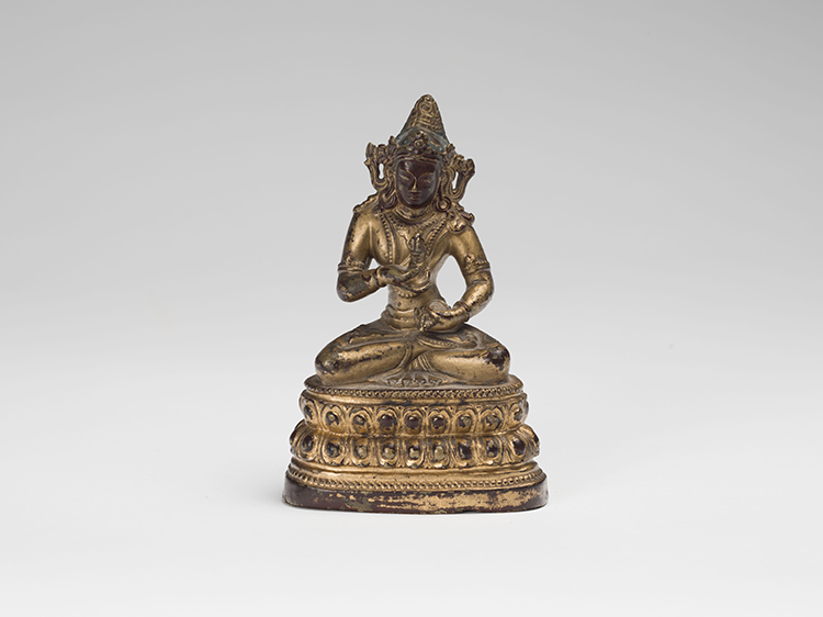 A Sino-Tibetan Gilt Bronze Seated Figure of Vajrasattva, 16th/17th Century by  Chinese Art