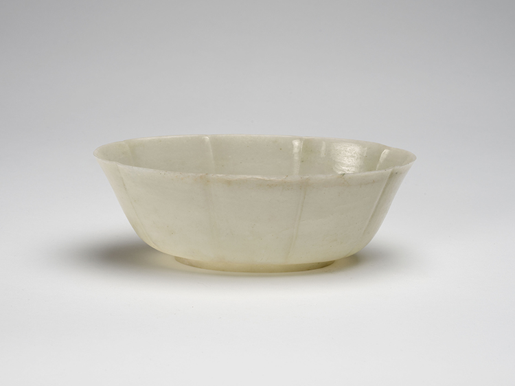 A Mottled Chinese White Jade Mughal-Style Bowl, Qing Dynasty by  Chinese Art