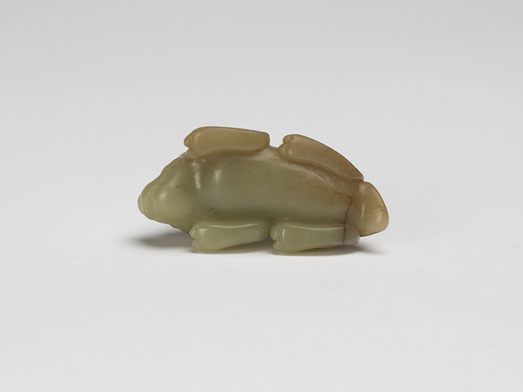 A Chinese Yellow Jade Figure of a Dog, 18th/19th Century par  Chinese Art