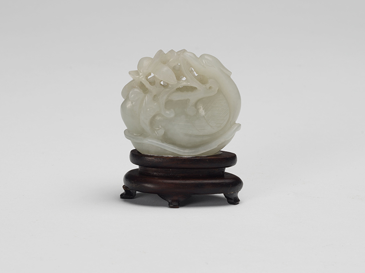 A Chinese White Jade Carved Goose, 18th/19th Century par  Chinese Art
