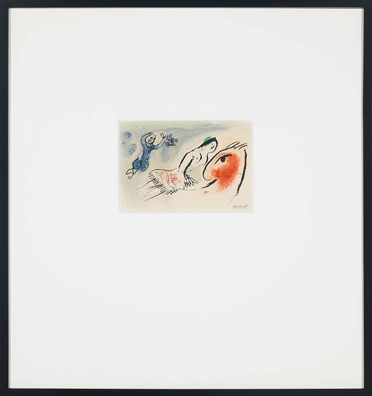 Carte de voeux pour Aimé Maeght par Marc Chagall