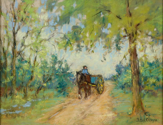 The Blue Cart by Berthe Des Clayes
