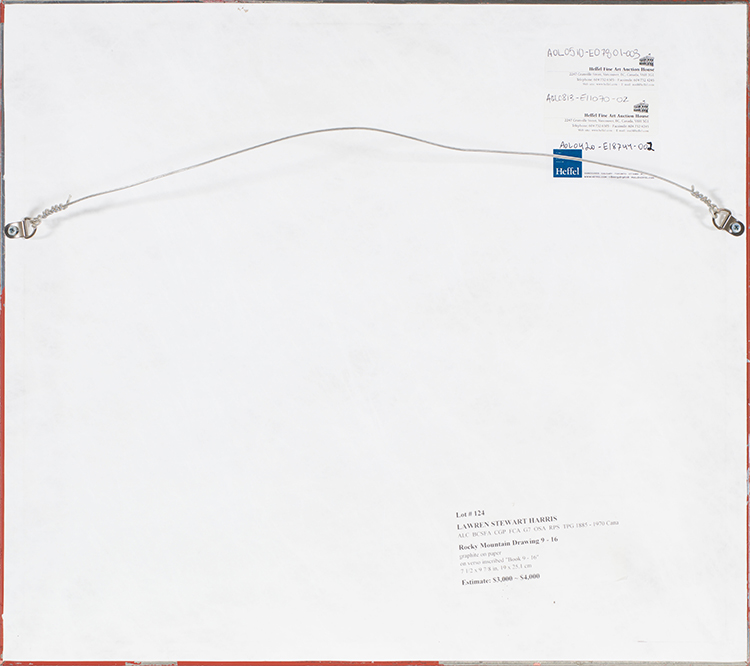 Rocky Mountain Drawing 9 - 16 par Lawren Stewart Harris