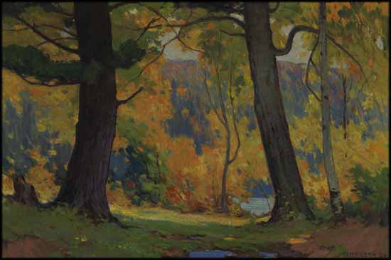Sunlit Grove par John William (J.W.) Beatty