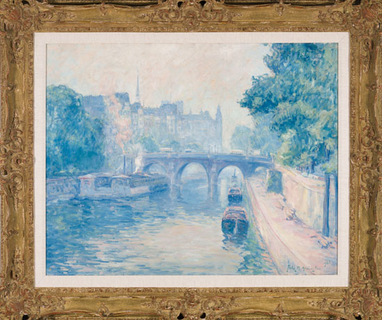 Pont Neuf, Paris - brume de matin by Franklin Milton Armington