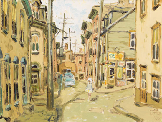 Rue la Tourelle at Ste. Marie, Quebec by John Geoffrey Caruthers Little