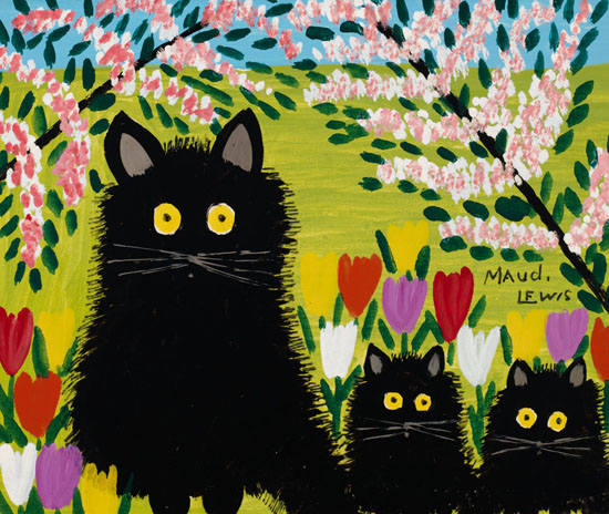 Three Cats by Maud Lewis