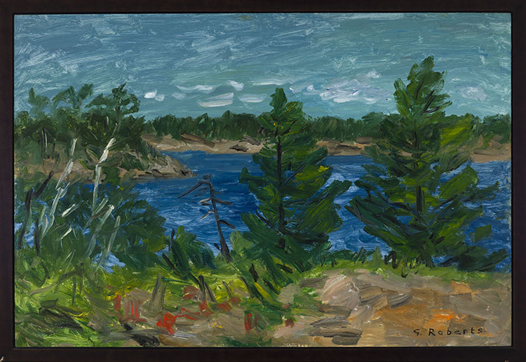 Pines Against Blue Waters by William Goodridge Roberts
