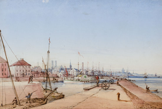 Montreal, Harbor Scene by James D. Duncan