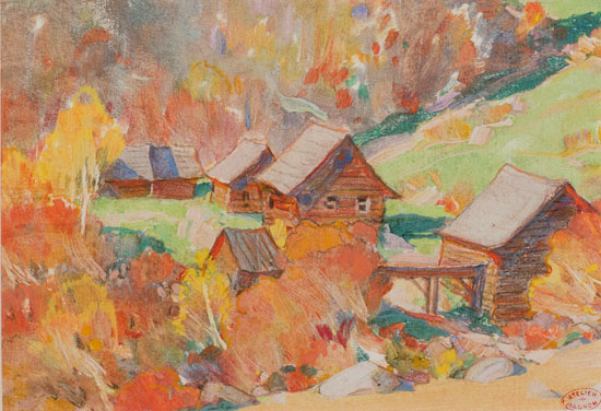 Moulin de la Martine, Baie-St-Paul by Clarence Alphonse Gagnon