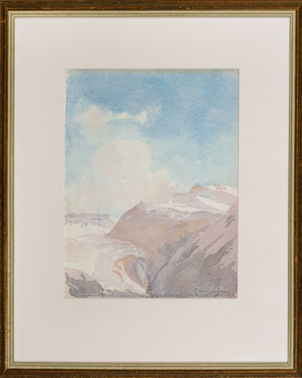 Montagnes par Clarence Alphonse Gagnon