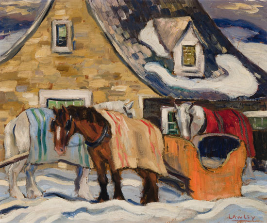 Sleigh in Winter par John Douglas Lawley